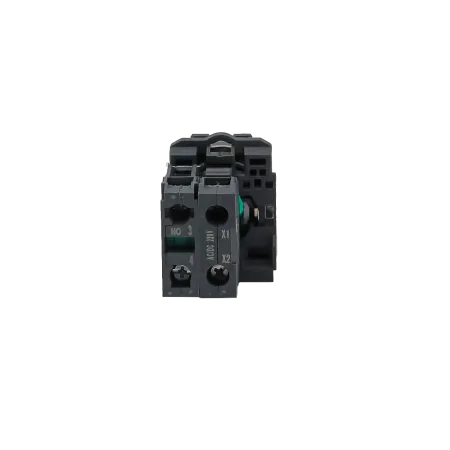 Кнопка зеленая с подсветкой, 1NO, 220V AC/DC, IP65, пластик
