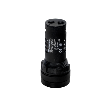 Зуммер без подсветки, 80дБ, черный, 220V AС, IP65, пластик